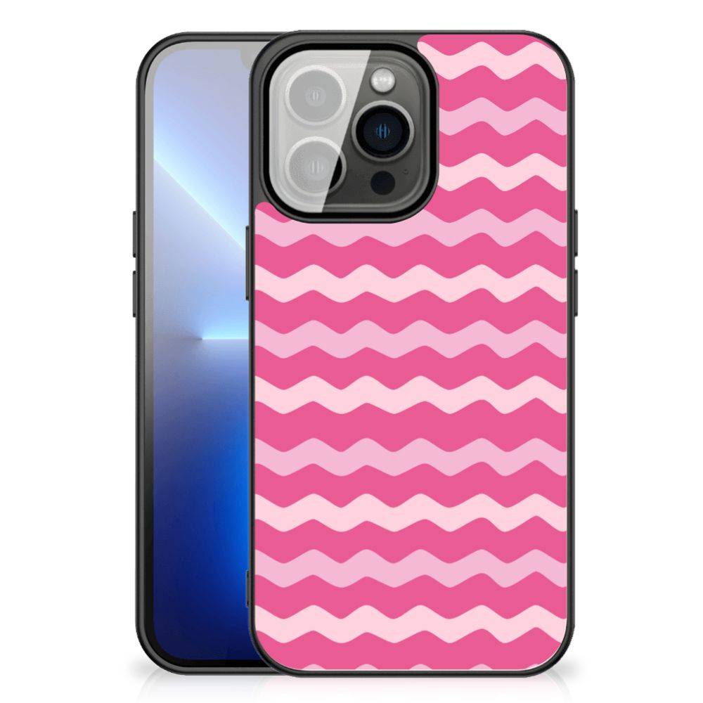 iPhone 13 Pro Max Back Case Waves Pink