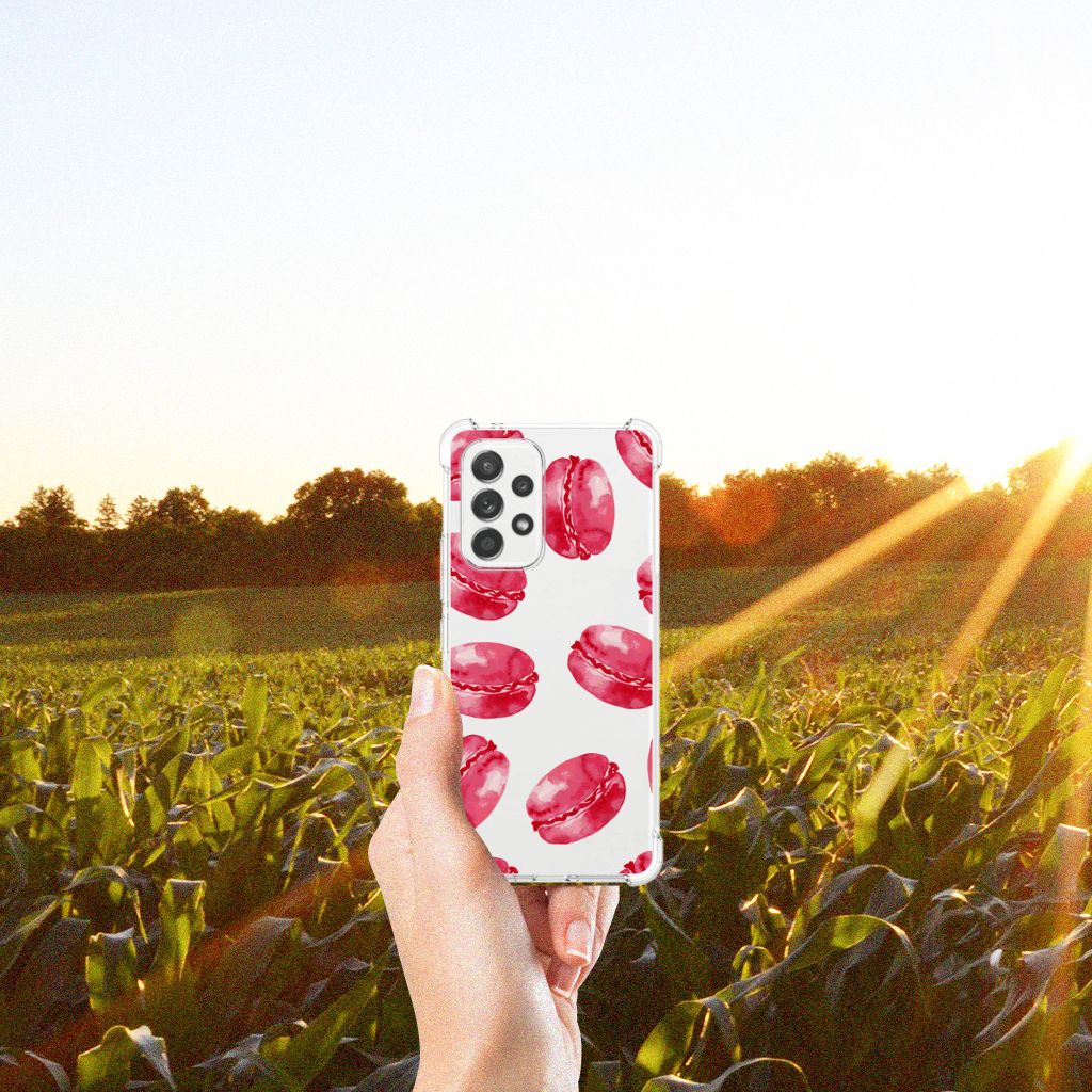 Samsung Galaxy A53 5G Beschermhoes Pink Macarons B2C Telecom