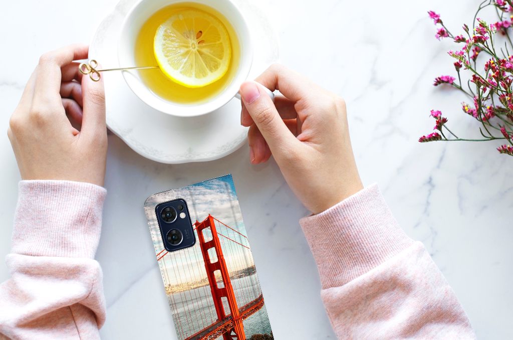 OPPO Find X5 Lite | Reno7 5G Book Cover Golden Gate Bridge - B2C Telecom