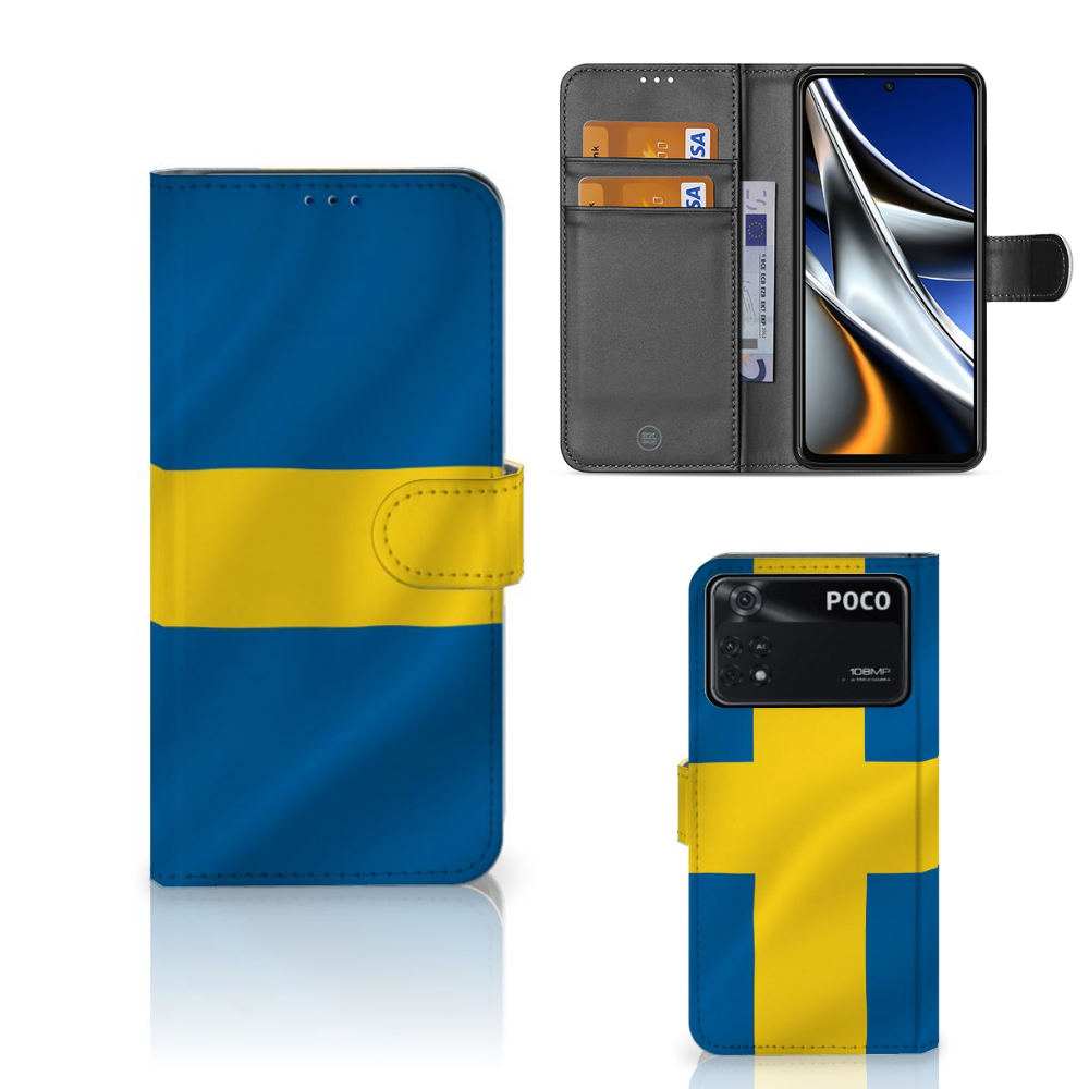 Xiaomi Poco X4 Pro 5G Bookstyle Case Zweden