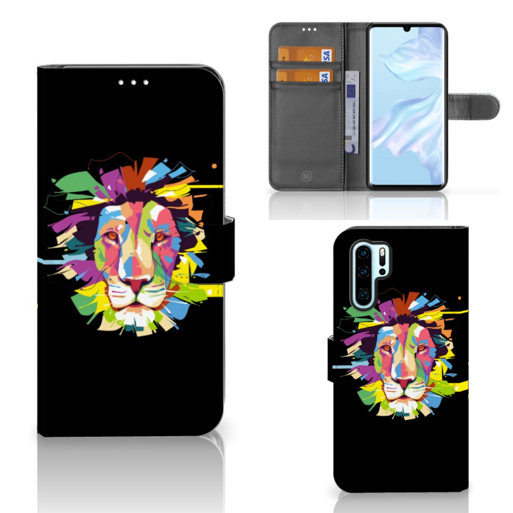 Huawei P30 Pro Leuk Hoesje Lion Color