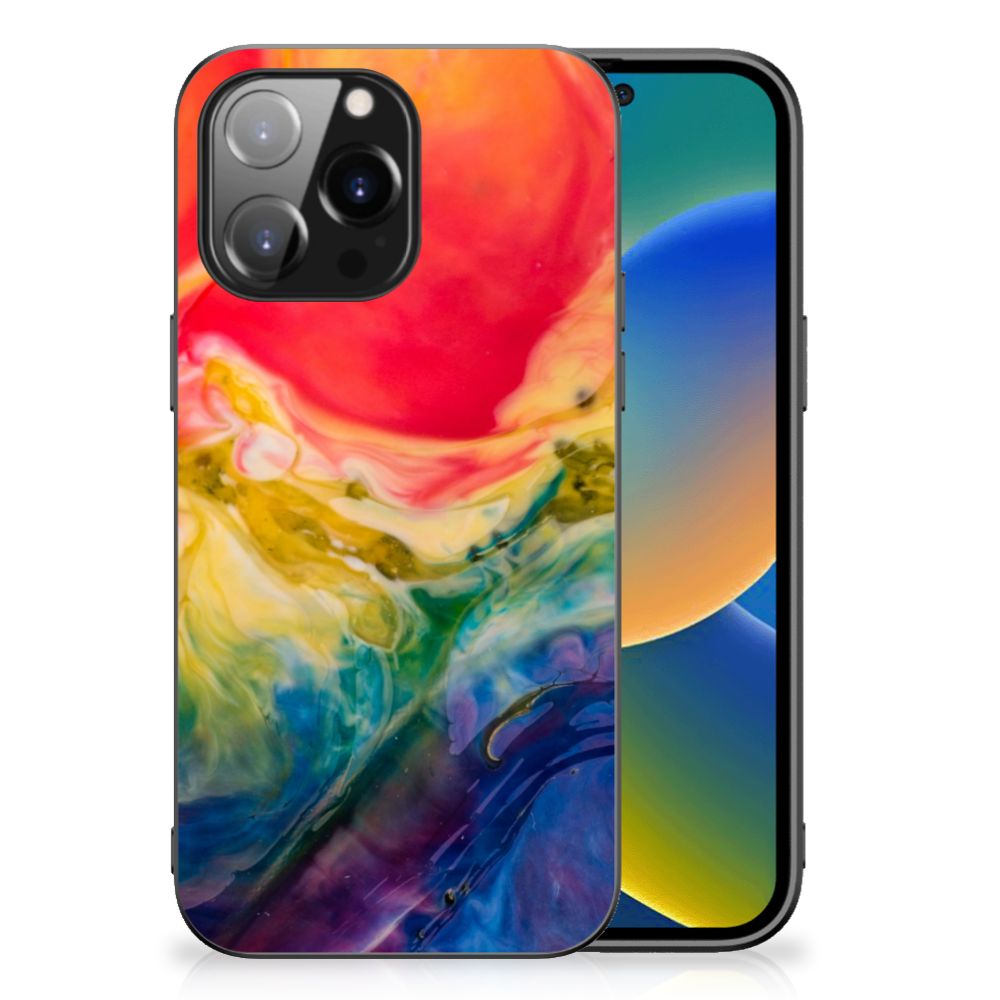 Kleurrijke Telefoonhoesje iPhone 14 Pro Max Watercolor Dark B2C Telecom