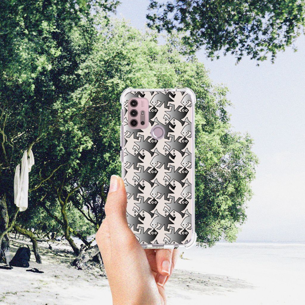 Motorola Moto G30 | G20 | G10 Case Anti-shock Salamander Grey B2C Telecom