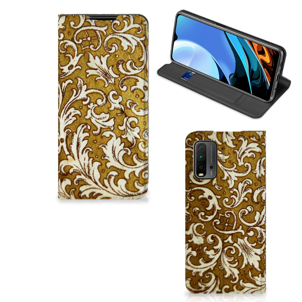 Telefoon Hoesje Xiaomi Poco M3 | Redmi 9T Barok Goud - B2C Telecom