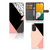 Samsung Galaxy A14 5G Book Case Zwart Roze Vormen met geometrisch ontwerp en pasjeshouder
