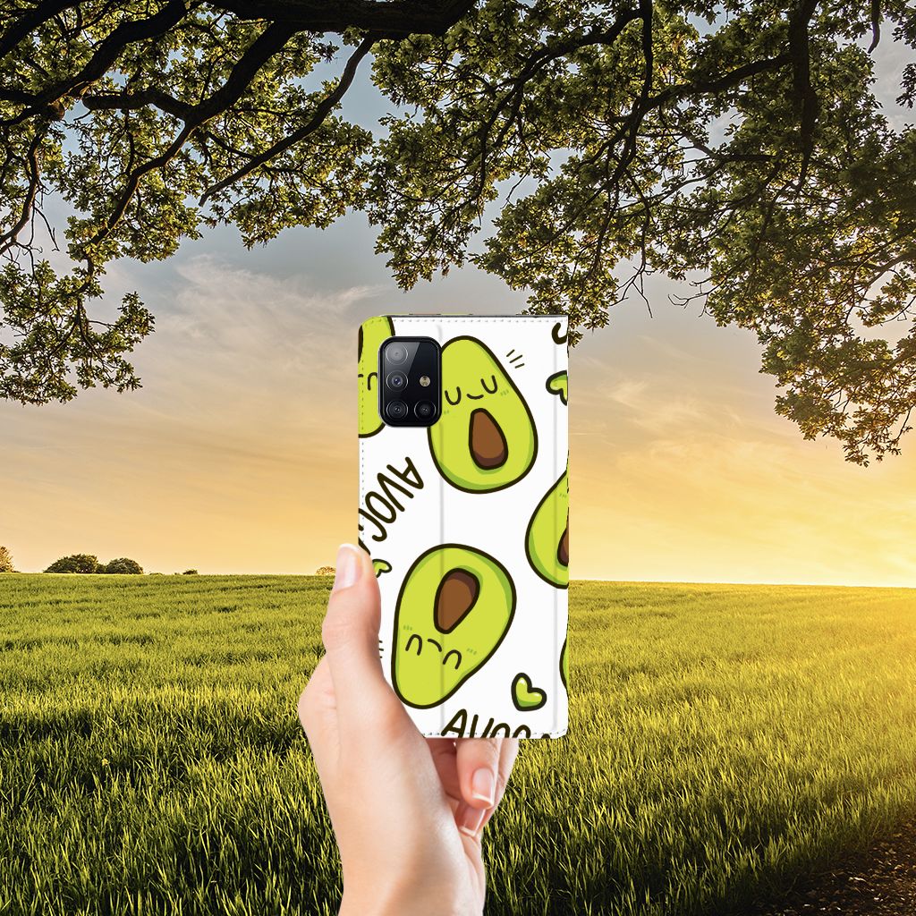 Samsung Galaxy A71 Magnet Case Avocado Singing - B2C Telecom