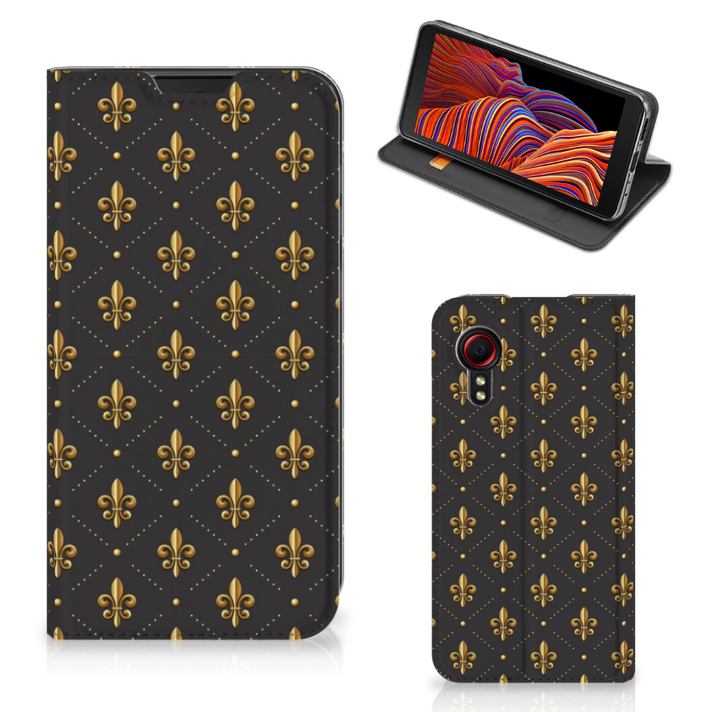 Samsung Galaxy Xcover 5 Hoesje met Magneet Franse Lelie - B2C Telecom