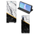 Sony Xperia 10 III Standcase Marmer Wit Zwart - Origineel Cadeau Man - B2C Telecom