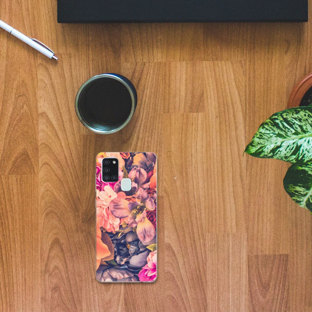 Samsung Galaxy A21s TPU Case Bosje Bloemen B2C Telecom