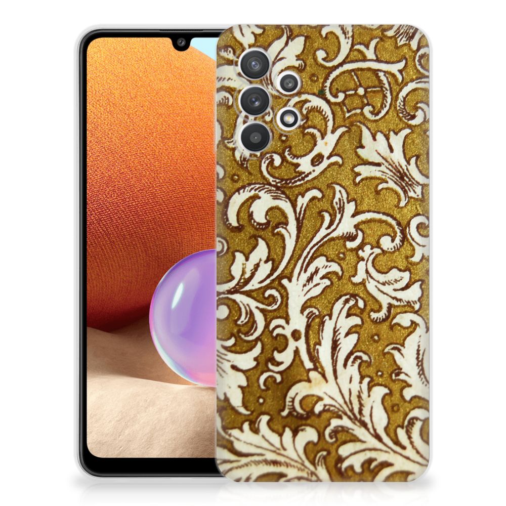 Siliconen Hoesje Samsung Galaxy A32 4G | A32 5G Enterprise Editie Barok Goud B2C Telecom