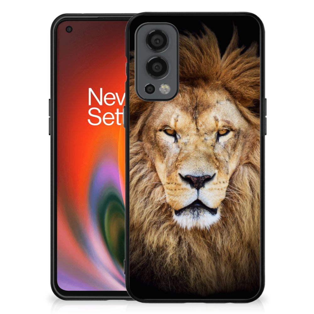 OnePlus Nord 2 Dierenprint Telefoonhoesje Leeuw