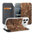 Apple iPhone 18 Pro Standcase Hoesje Wooden Cubes houten ontwerp multifunctioneel aanzicht