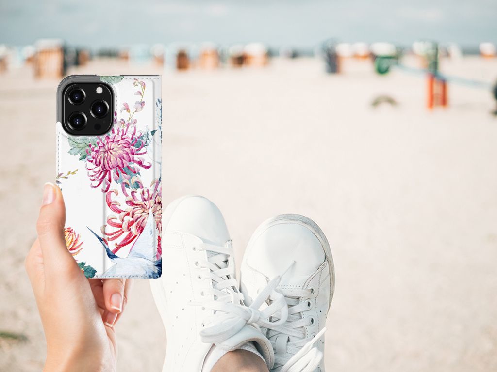 iPhone 13 Pro Hoesje maken Bird Flowers - B2C Telecom