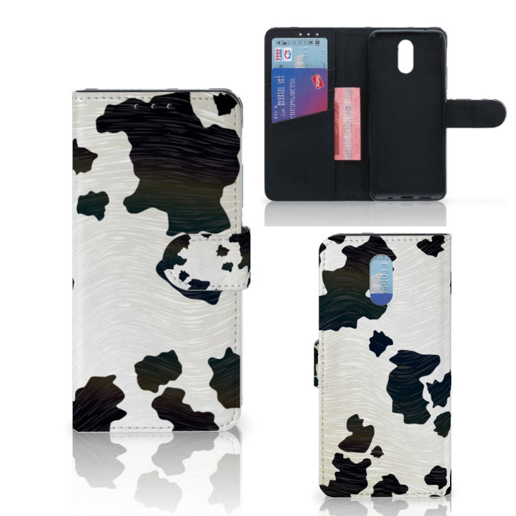 Nokia 2.3 Telefoonhoesje met Pasjes Koeienvlekken