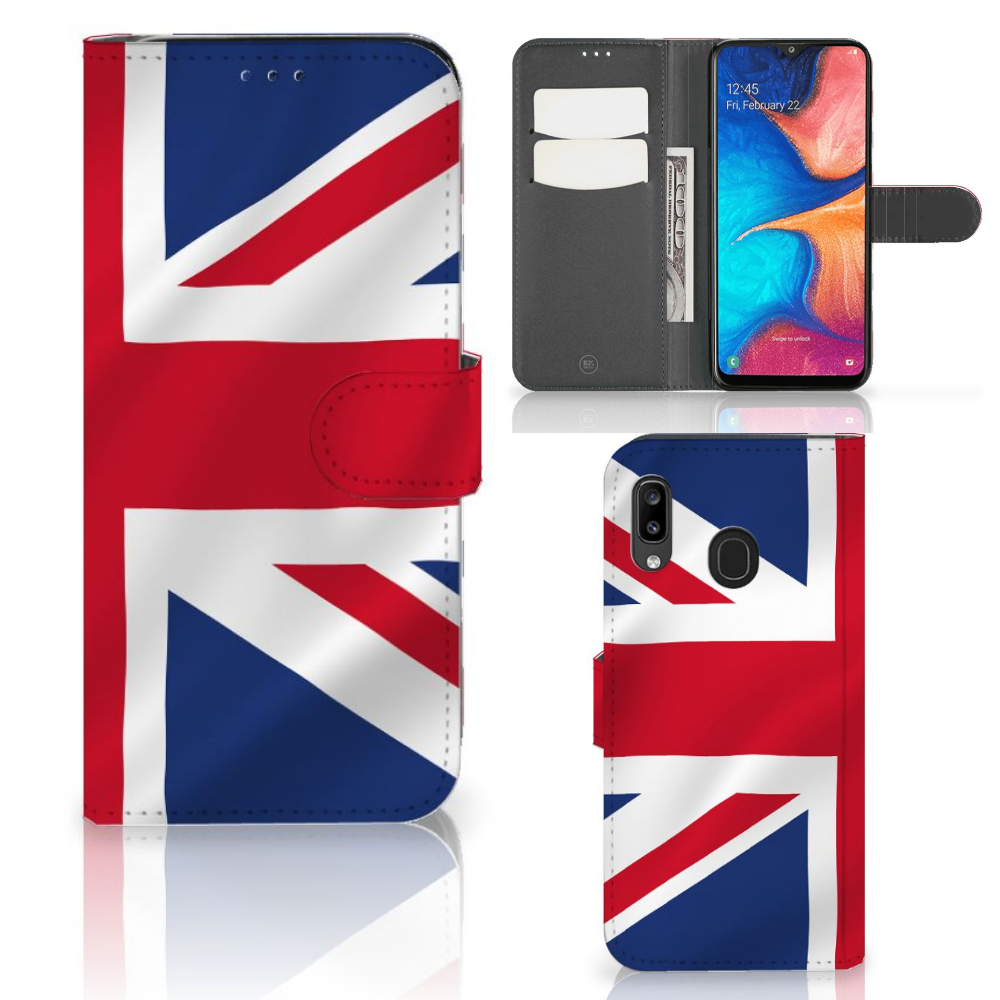 Samsung Galaxy A30 Bookstyle Case Groot-Brittannië