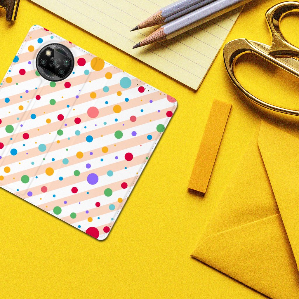 Xiaomi Poco X3 Pro | Poco X3 Hoesje met Magneet Dots - B2C Telecom