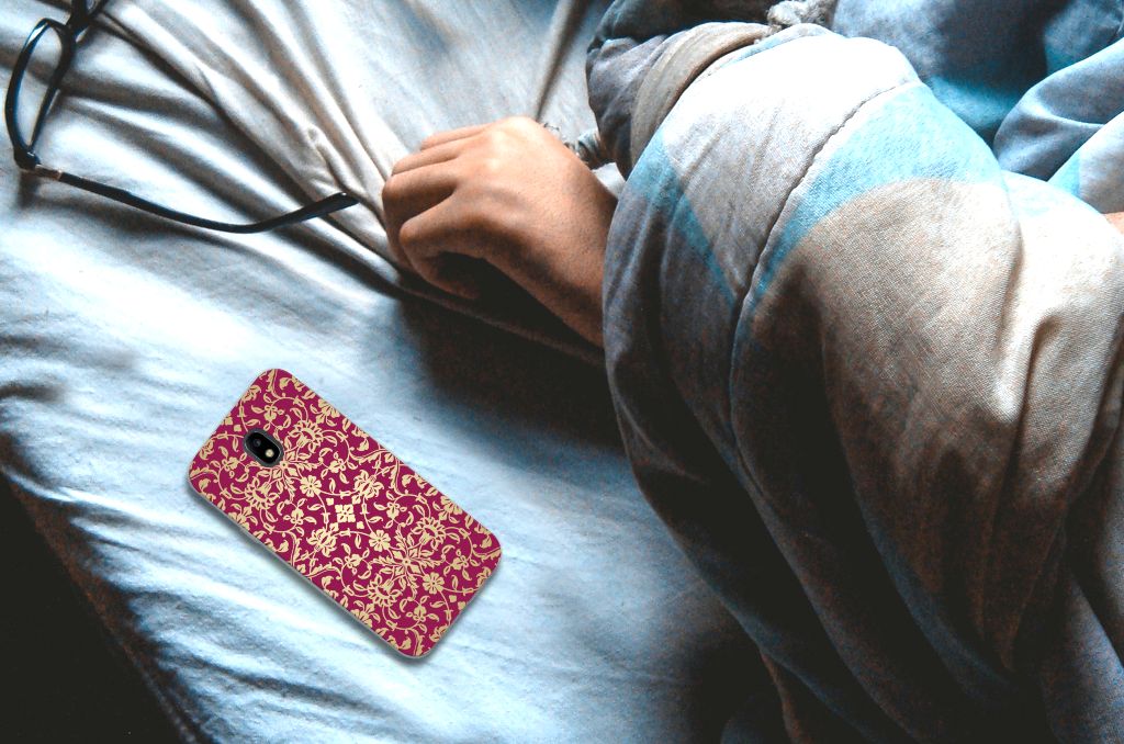 Siliconen Hoesje Samsung Galaxy J3 2017 Barok Pink