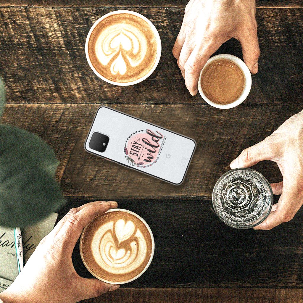 Google Pixel 4 Telefoonhoesje met Naam Boho Stay Wild B2C Telecom