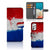 Samsung Galaxy A73 5G Bookstyle Case Nederland met artistiek ontwerp van de Nederlandse vlag.