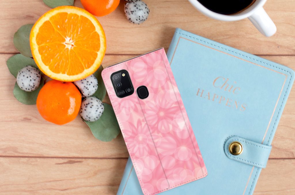 Samsung Galaxy A21s Smart Cover Spring Flowers - B2C Telecom