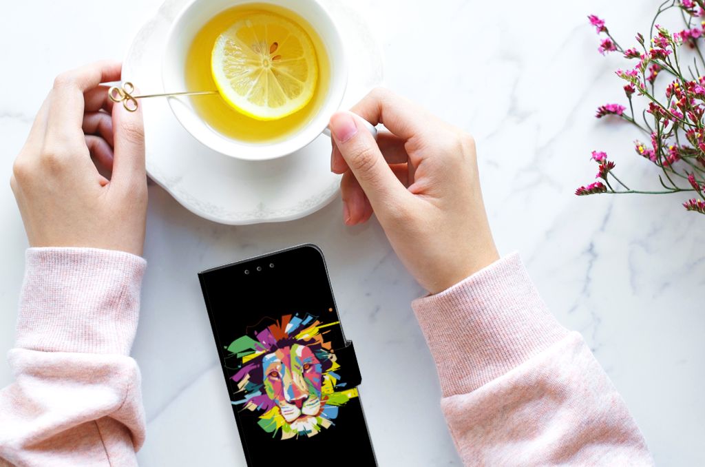 Alcatel 1S 2020 Leuk Hoesje Lion Color