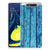 Samsung Galaxy A80 Bumper Hoesje Wood Blue