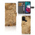 Motorola Moto G10 | G20 | G30 Bookcase Marmer Creme met luxe marmer effect en ruimte voor pasjes.