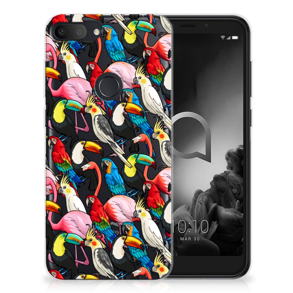Alcatel 1S (2019) TPU Hoesje Birds