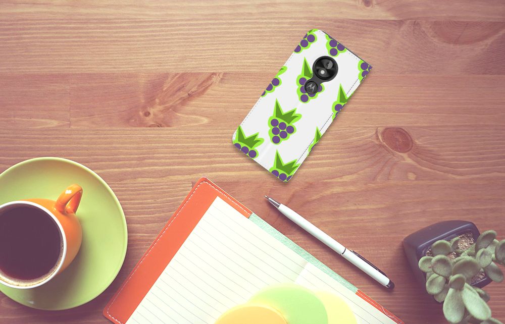Motorola Moto E5 Play Flip Style Cover Druiven