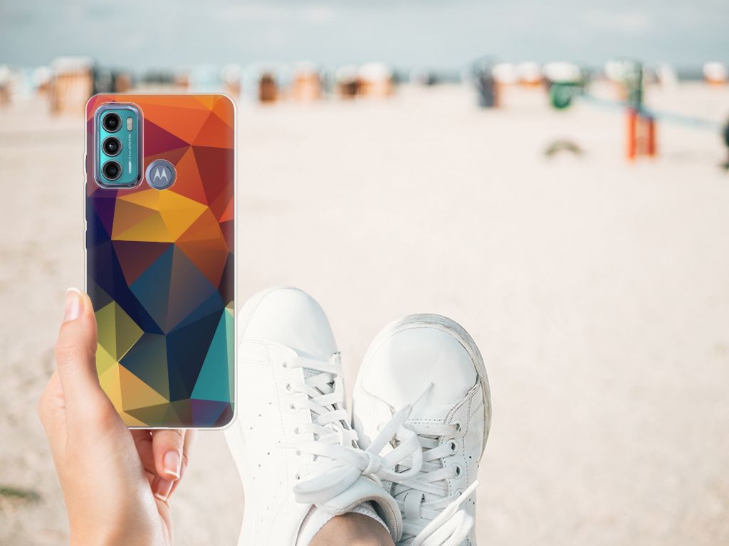 Motorola Moto G60 TPU Hoesje Polygon Color