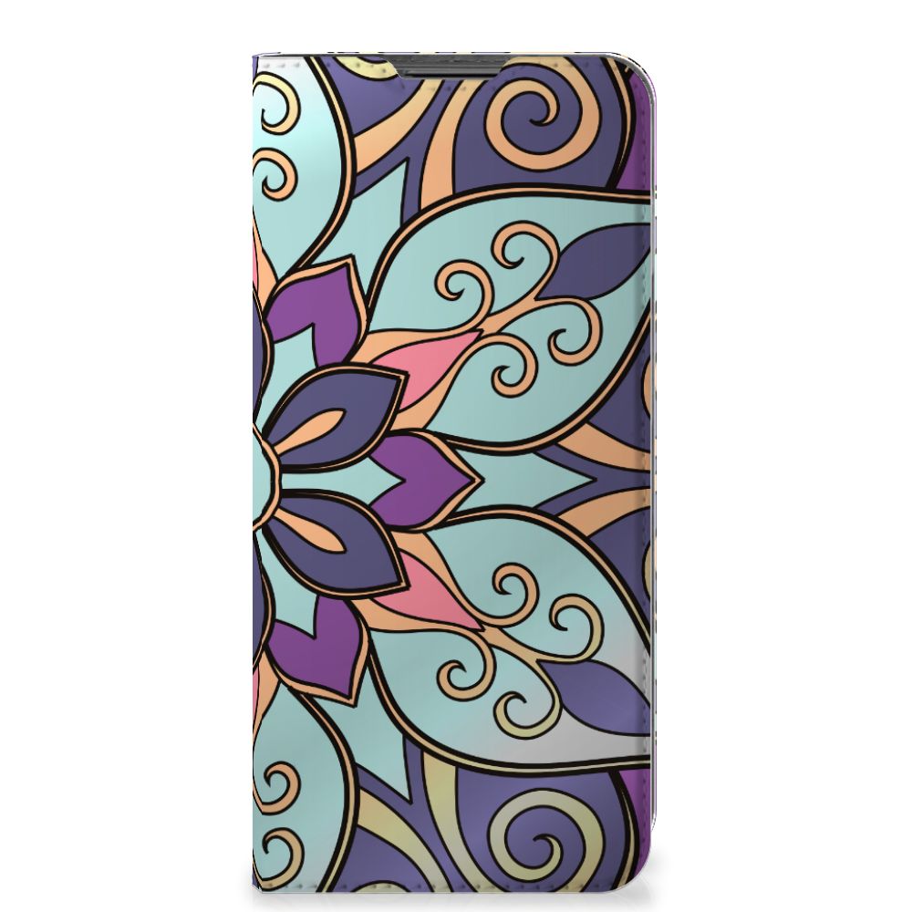 Motorola Moto G22 Smart Cover Purple Flower - B2C Telecom