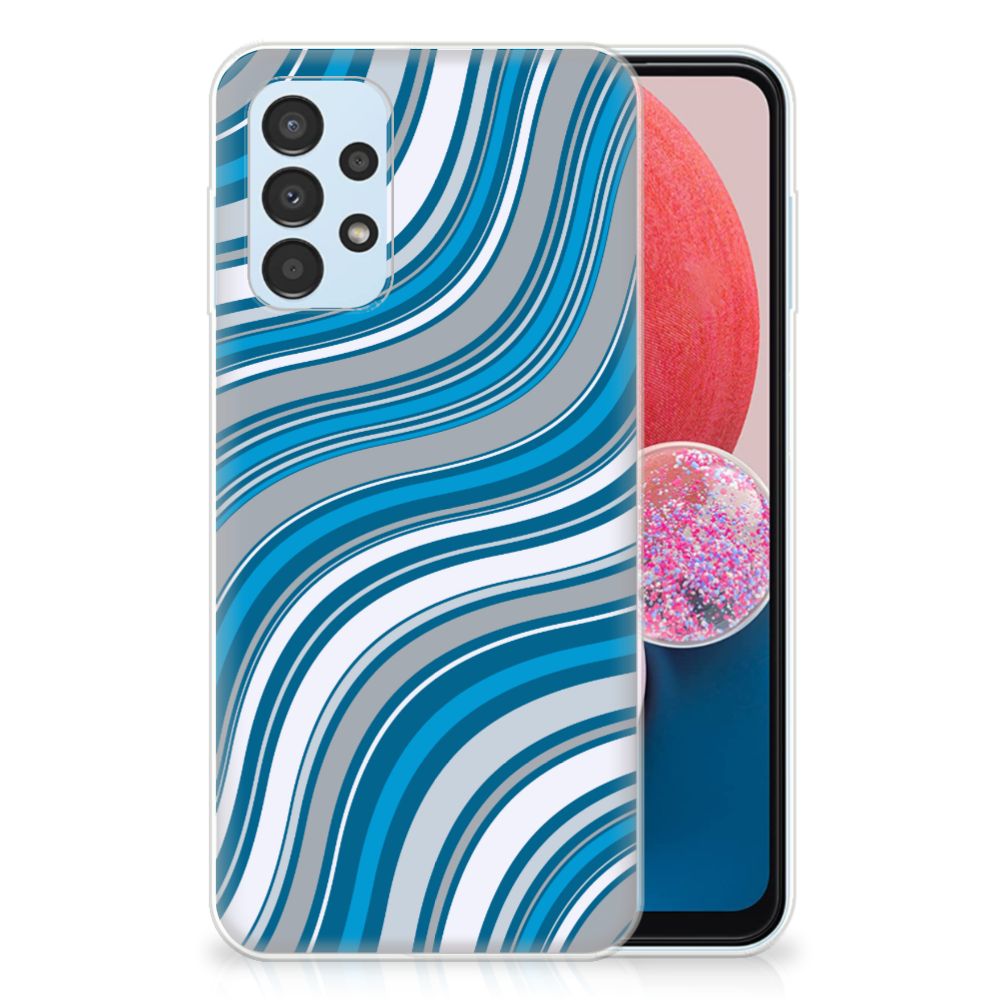 Samsung Galaxy A13 4G TPU bumper Waves Blue B2C Telecom