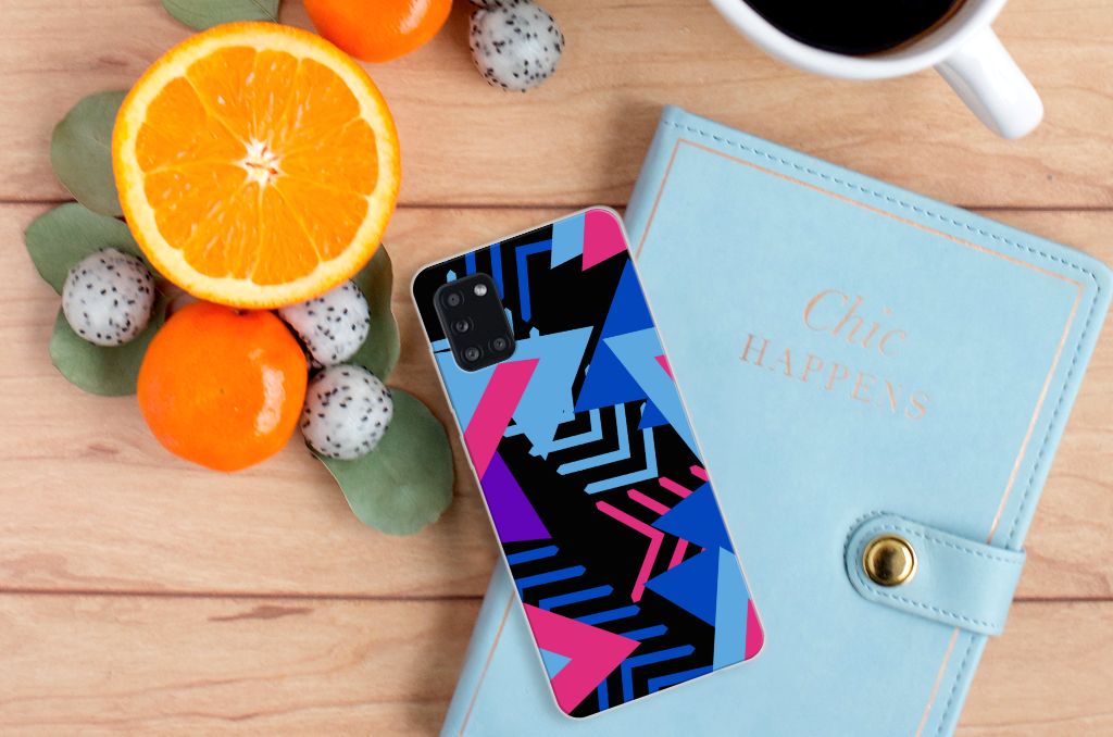 Samsung Galaxy A31 TPU Hoesje Funky Triangle B2C Telecom