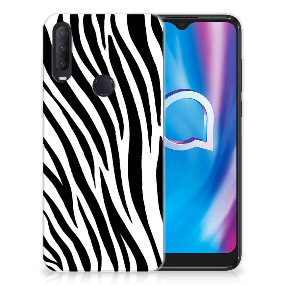 Alcatel 1S (2020) TPU Hoesje Zebra