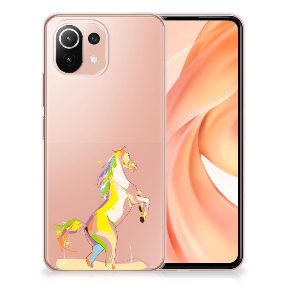 Xiaomi Mi 11 Lite | 11 Lite 5G NE Telefoonhoesje met Naam Horse Color