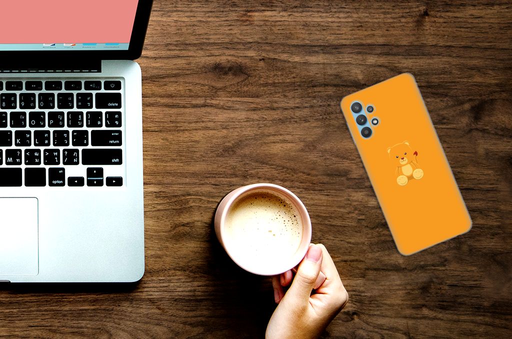 Samsung Galaxy A32 5G Telefoonhoesje met Naam Baby Beer