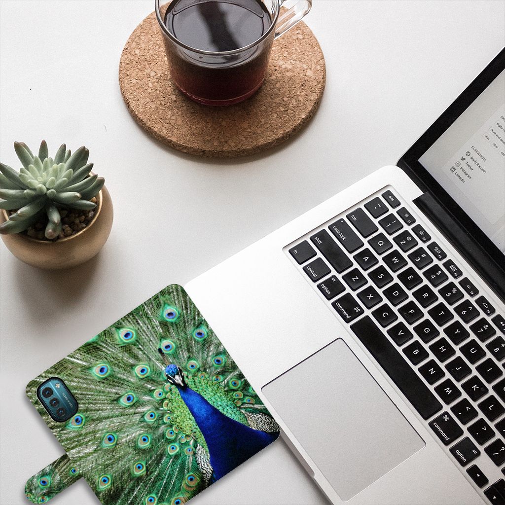 Nokia G11 | G21 Telefoonhoesje met Pasjes Pauw