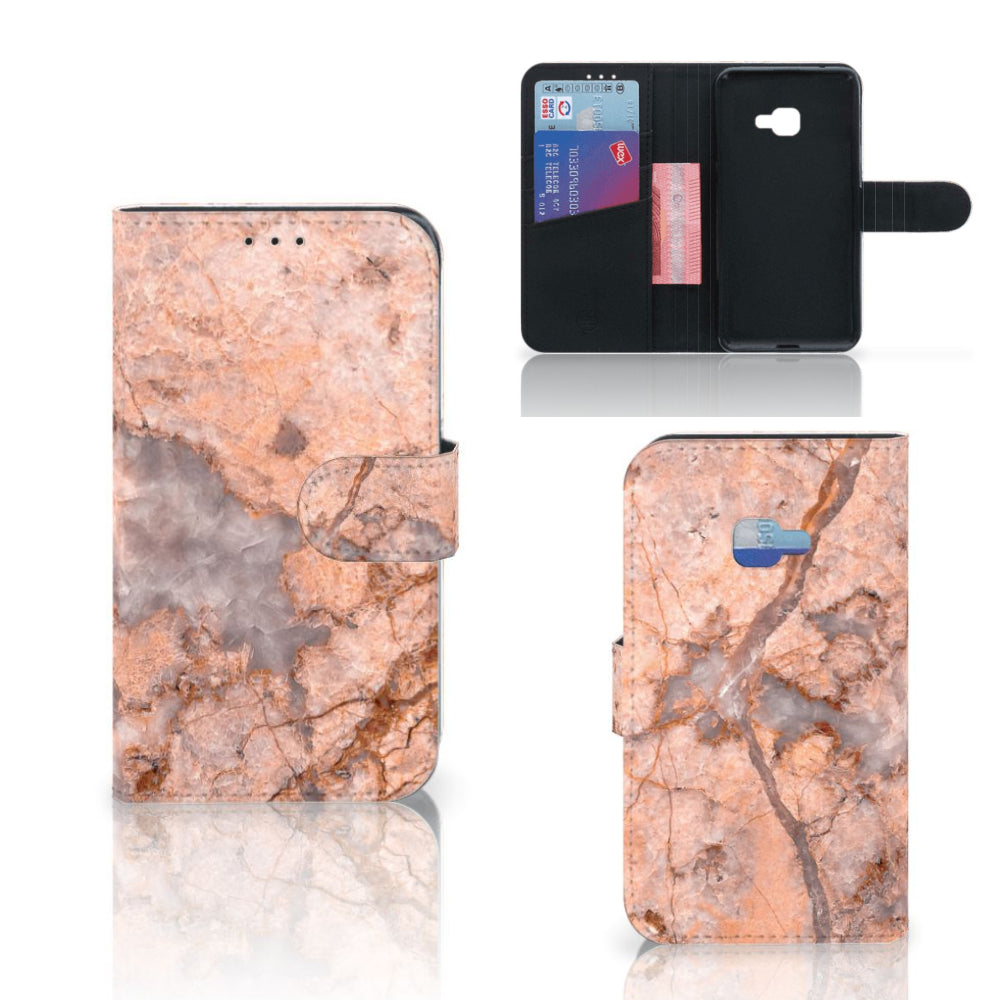 Samsung Galaxy Xcover 4 | Xcover 4s Bookcase Marmer Oranje