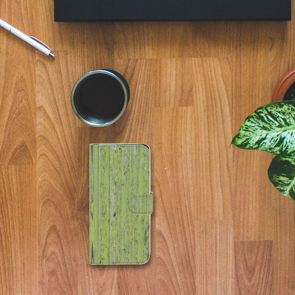 Huawei Y6 (2019) Book Style Case Green Wood