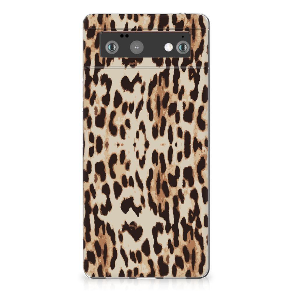 Google Pixel 6 TPU Hoesje Leopard
