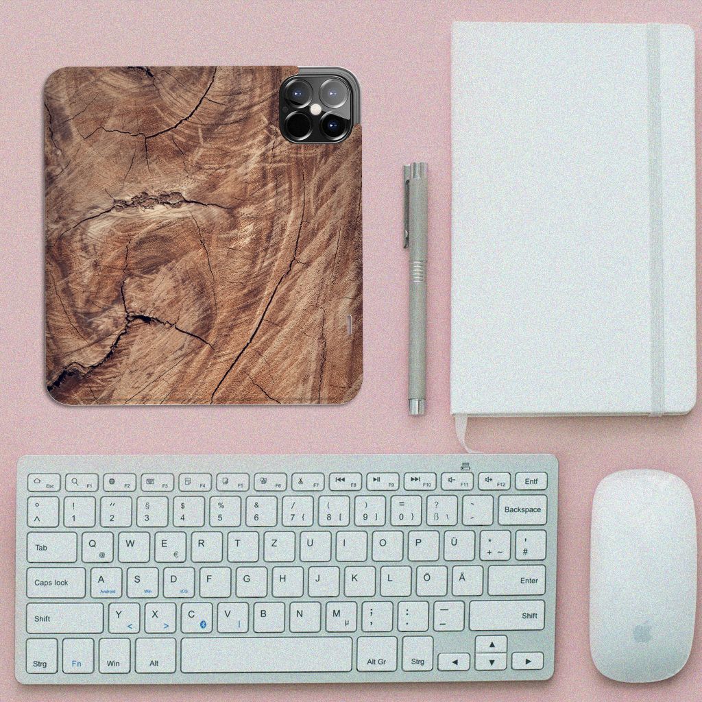 iPhone 12 Pro Max Book Wallet Case Tree Trunk - B2C Telecom