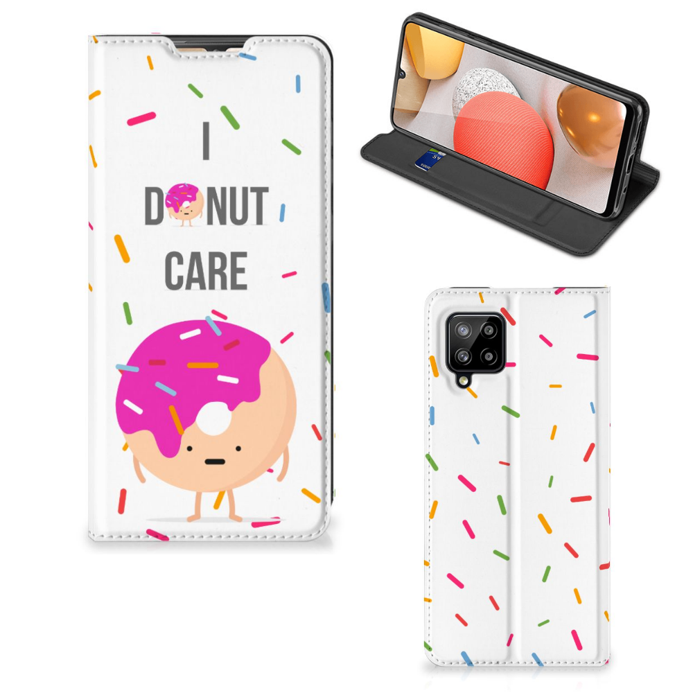 Samsung Galaxy A42 Flip Style Cover Donut Roze - B2C Telecom