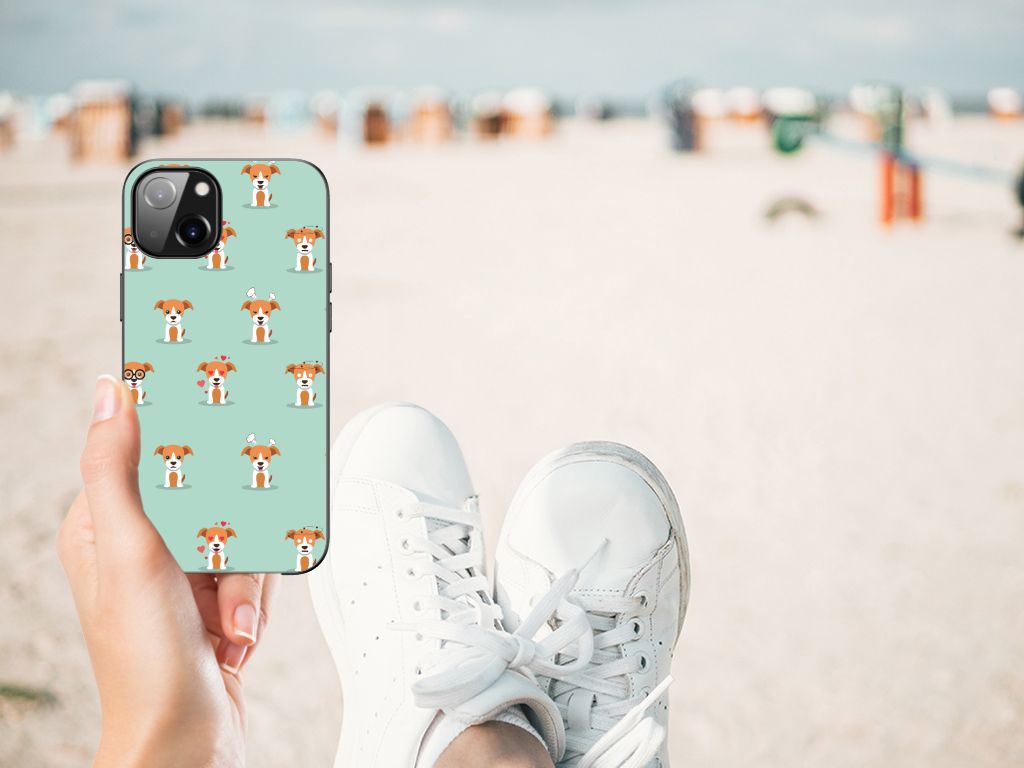 Apple iPhone 13 Dierenprint Telefoonhoesje Pups B2C Telecom
