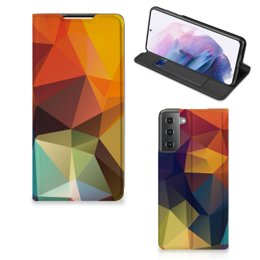 Samsung Galaxy S21 Plus Stand Case Polygon Color - B2C Telecom