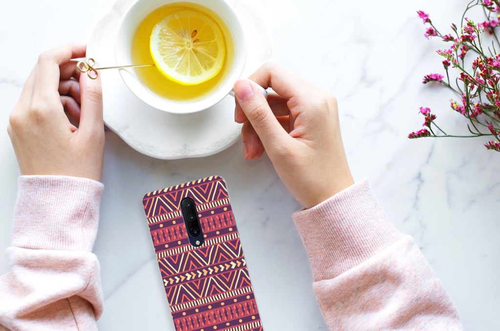 OnePlus 7 Pro TPU bumper Aztec Paars