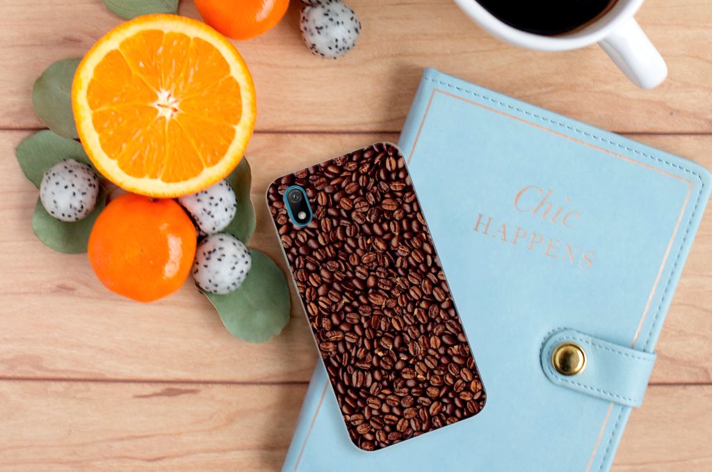 Huawei Y5 (2019) Siliconen Case Koffiebonen