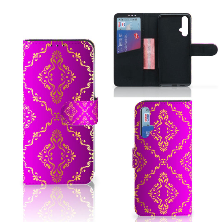 Wallet Case Honor 20 Barok Roze