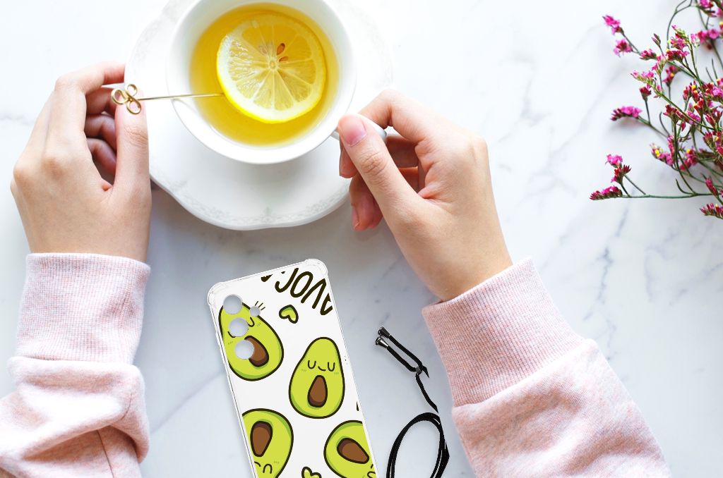 Samsung Galaxy A55 Stevig Bumper Hoesje Avocado Singing B2C Telecom