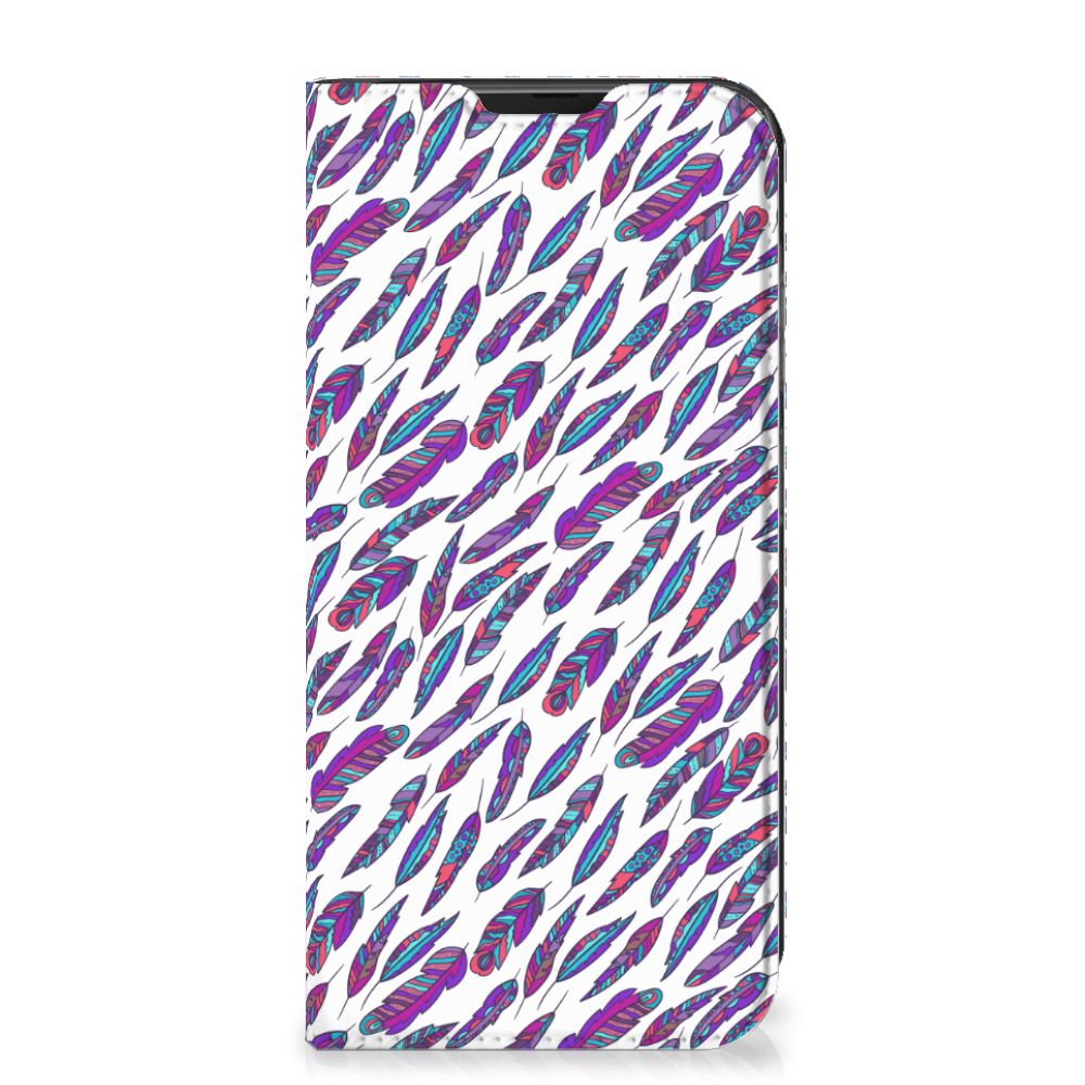 Samsung Galaxy Xcover 6 Pro Hoesje met Magneet Feathers Color - B2C Telecom