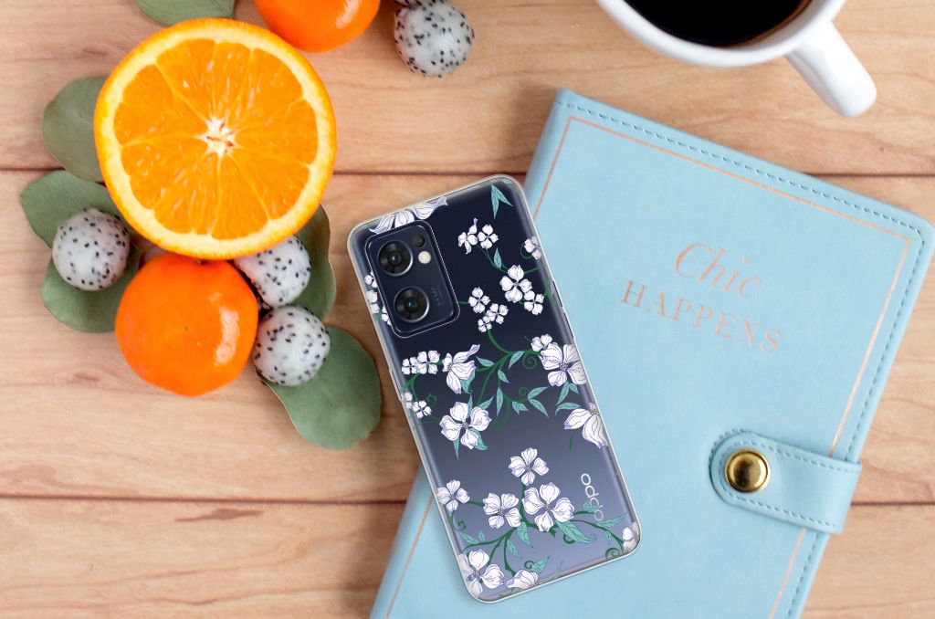 OPPO Reno 7 5G | Find X5 Lite Uniek TPU Case Blossom White B2C Telecom